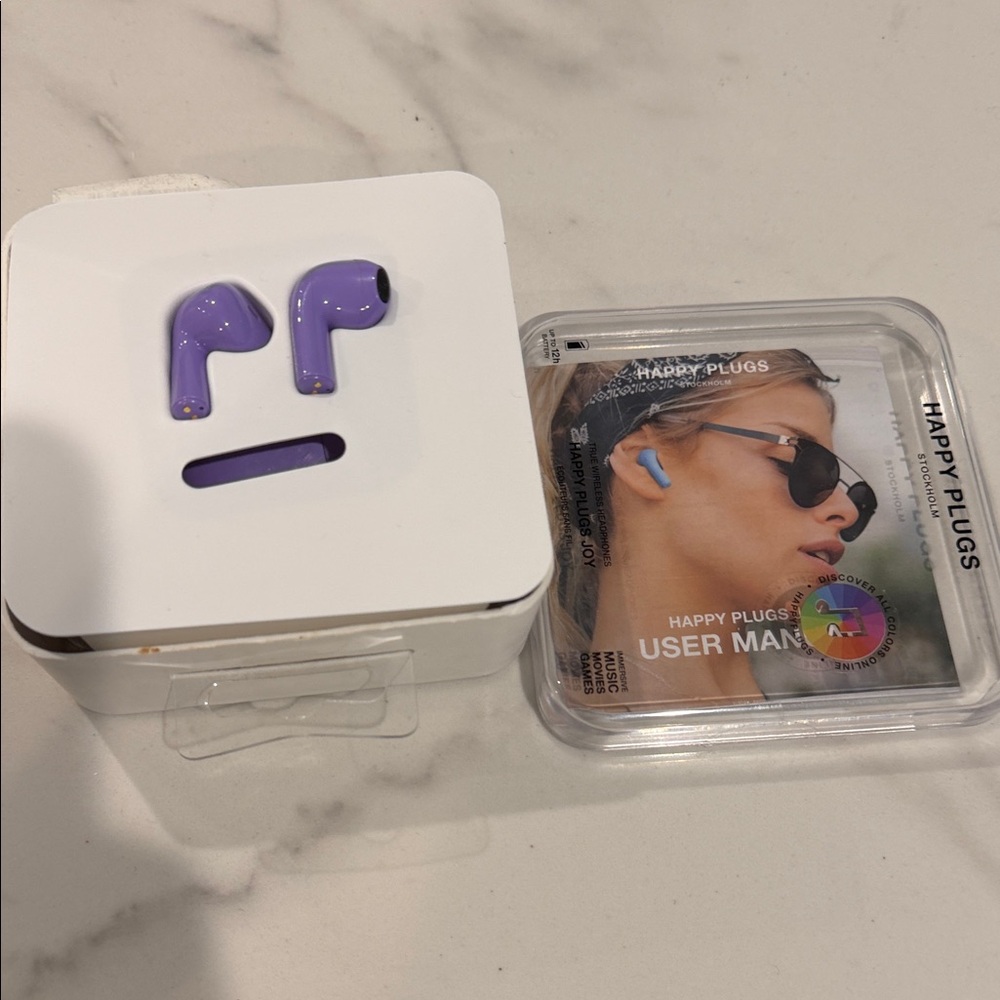 Purple Wireless Earbuds